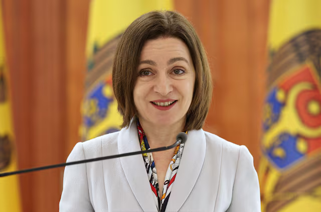 Moldova's President Maia Sandu held a joint press conference with EU High Representative Kaja Kallas in Chisinau